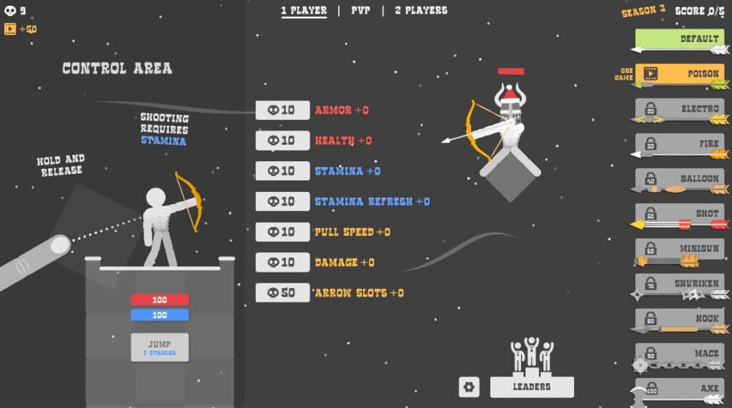 ragdoll archers single-player-mode